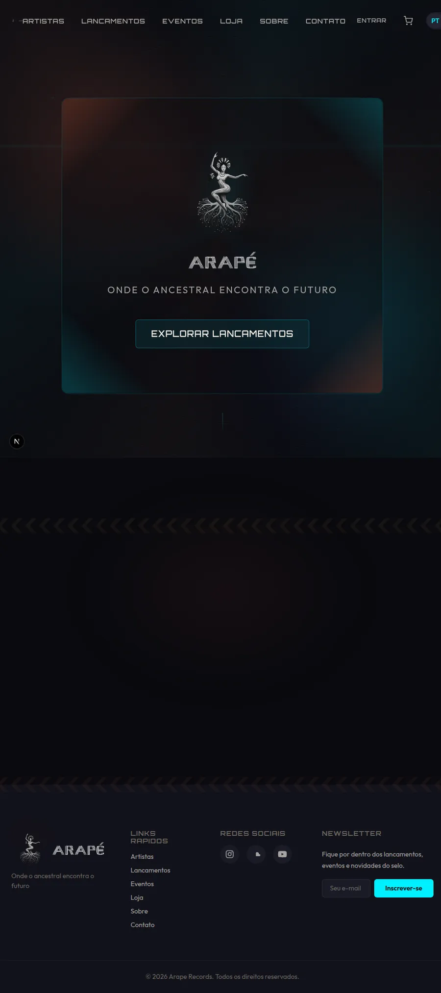 Arapé Records homepage