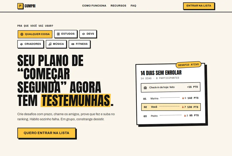 Cumpri homepage